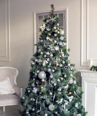 Un albero di Natale di grandi dimensioni