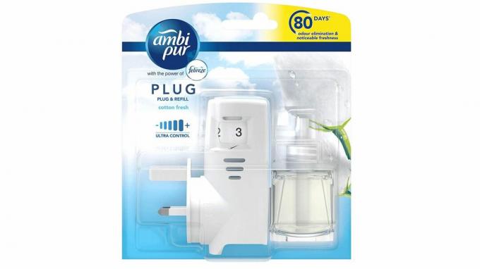 bedste plug-in air freshener: Febreze med Ambi Pur Air Freshener Plug-In Starter Kit