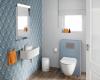 11 spalvų mažiems vonios kambariams, kurios sužavės 2022 m