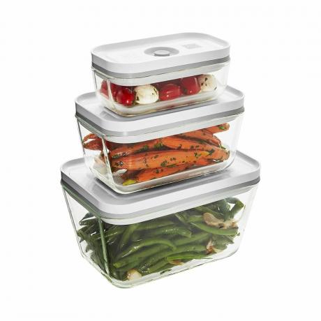 ZWILLING Fresh & Save 3-częściowy szklany pojemnik do przechowywania żywności
