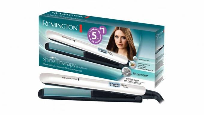 Най -добрата преса за коса с ограничен бюджет: усъвършенствана керамична преса за коса Remington Shine Therapy