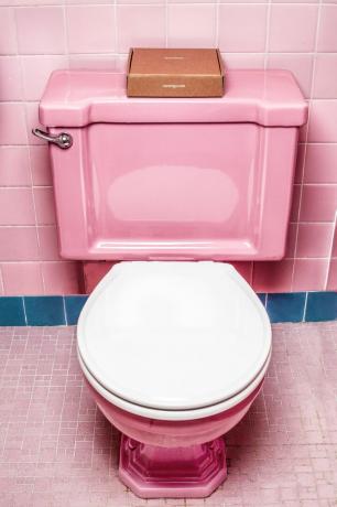 Rosa toalett