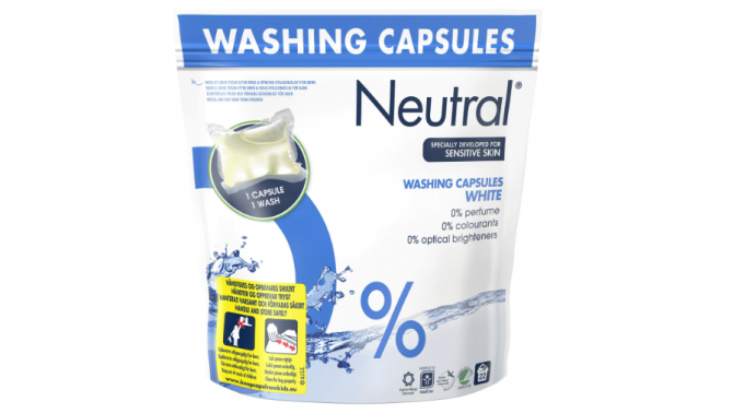 Неутралне 0% осетљиве беле капсуле за прање