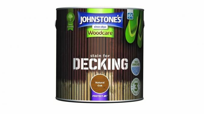 Melhor tinta anti-mofo para decks: Johnstone's Woodcare Stain For Deck