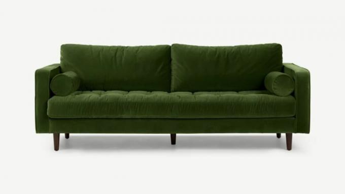 Geriausia aksominė sofa - Scottas iš MADE