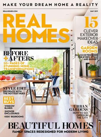 Copertina del numero di maggio della rivista Real Homes
