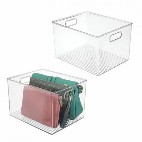 mDesign ארגונית לאחסון פלסטיק 2-Pack