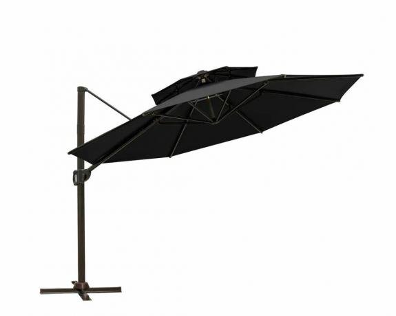 11,5 Fuß runder Freischwinger-Regenschirm für den Außenbereich – Überbestände
