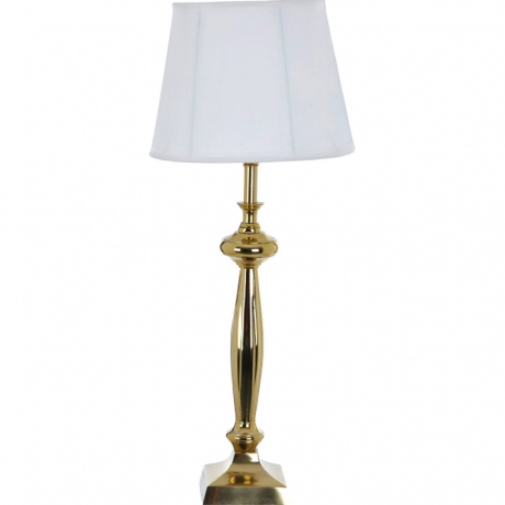 Złota i biała lampa stołowa TK Maxx