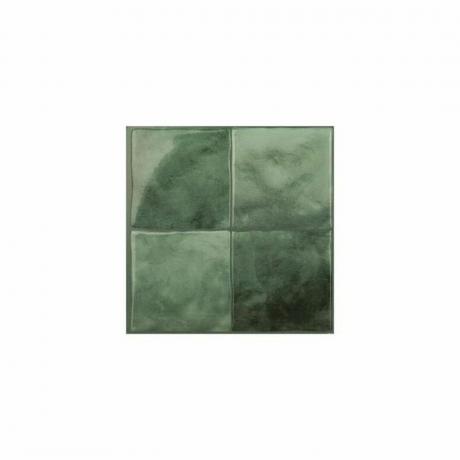 Piastrella a mosaico in gel staccabile e incollabile in verde