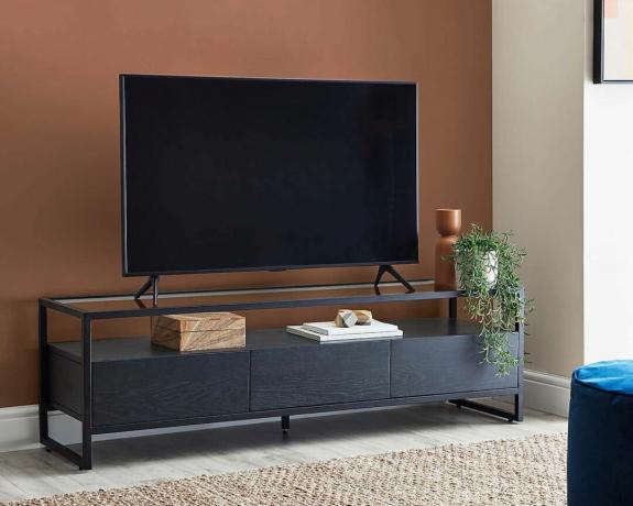 Dillon Black Extra Wide TV Stand