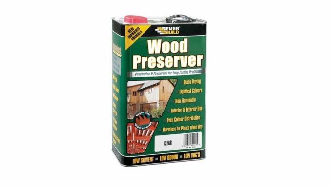 Bestes umweltfreundliches Terrassenöl: Everbuild Lumberjack Wood Preserver