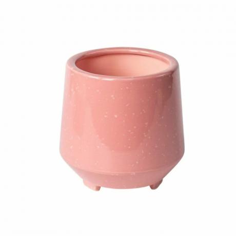 um vaso rosa
