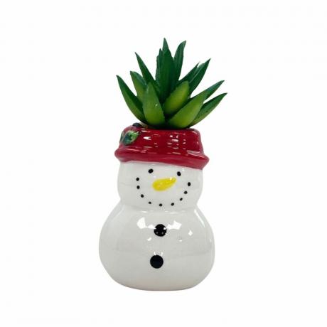 Karácsonyi zamatos Snowman Planter