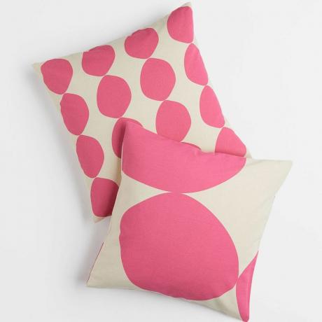 H&M kućni ružičasti geo jastuci