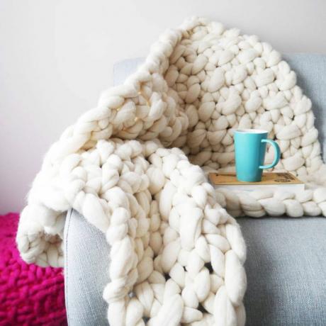 Плетете свой собствен гигантски комплект одеяло 30+ цвята