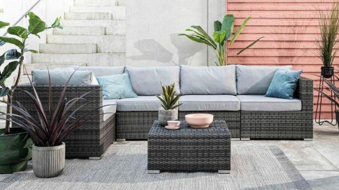 Найкращі садові меблі з ротанга 2021 - найкращий кутовий диван з ротанга - Furniture Village, Camber