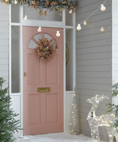 Kalėdinis Dunelm durų dekoras