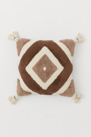 „H&M“ namų rudos spalvos spausdinimo pagalvėlė