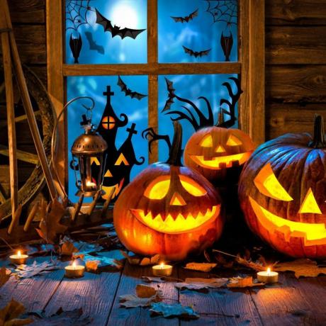 Ideias para janelas de Halloween: