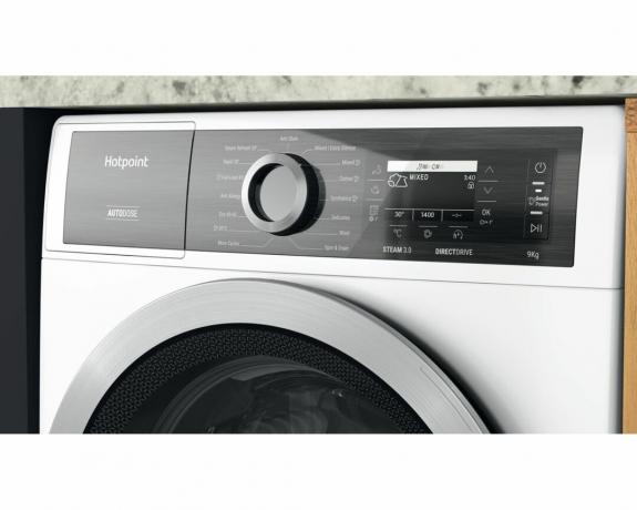 Configurações da máquina de lavar roupa Hotpoint Gentle Power