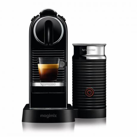 „Nespresso Citiz“ ir pieno kavos aparatas, juodas „Magimix“