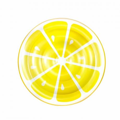 Круглый плавучий бассейн с изображением лимона