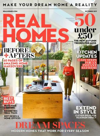Forsiden av oktoberutgaven av magasinet Real Homes