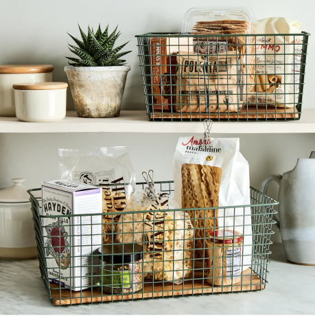 Neat Method Grid Sandėliavimo krepšeliai virtuvėje su sandėliuko kabėmis