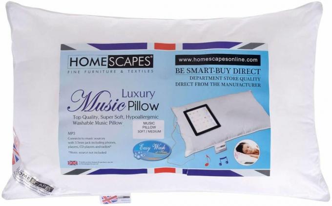 Музична подушка для домашнього пейзажу крупним планом із кишенькою для динаміка