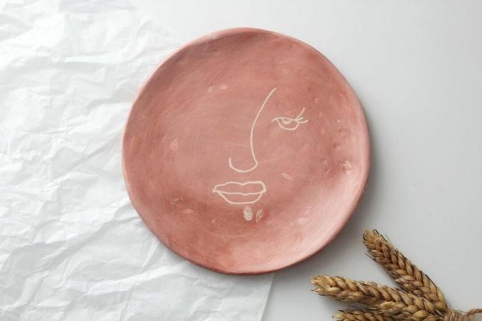 aftonbypalm TERRACOTTA CLAY PLATE