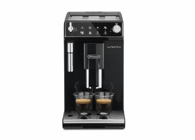 geriausias kavos pupelių puodelio kavos aparatas - „De'Longhi Autentica ETAM 29.510.B Bean To Cup“ kavos aparatas - tikri namai