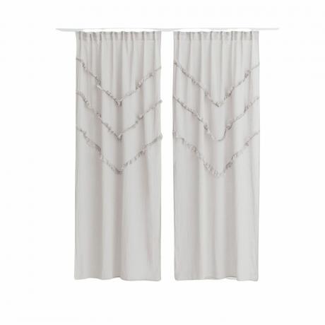 Ljusgrå gardiner