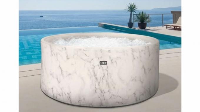 Tyylikkäin puhallettava kylpytynnyri: Wave Marble puhallettava kylpytynnyri