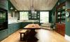 Настоящий дом: эффектный зеленый облик кухни