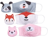 Cubcoats Kids Convertible 2-in-1 Face Mask and Wrist Band, 3-Pack| ปัจจุบัน $24.99