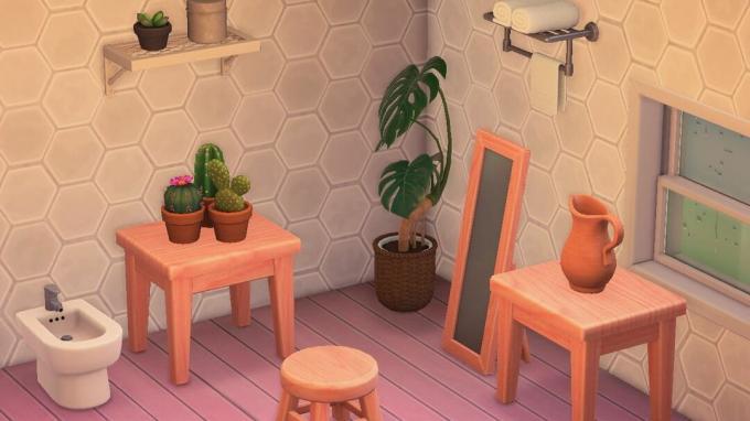 Animal Crossing: Dostosuj drewniane meble, malując je na różowo