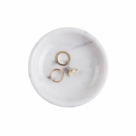 صينية مجوهرات رخام ناتوست دائرية صغيرة