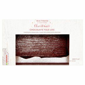 Waitrose choklad yule log