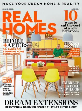 Εξώφυλλο του τεύχους Μαρτίου 2020 του Real Homes