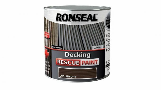 Melhor tinta de deck para retoques: Ronseal Rescue Paint