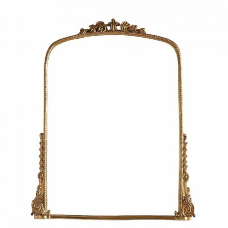 Kultainen peili koristeellisilla yksityiskohdilla
