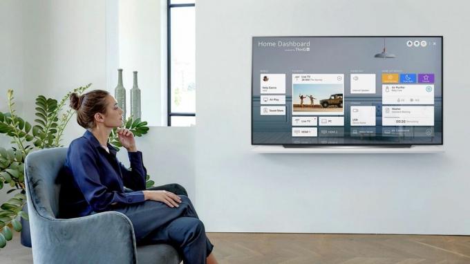 лучший 75-дюймовый телевизор: LG 77 Class CX Series OLED 4K UHD Smart webOS TV