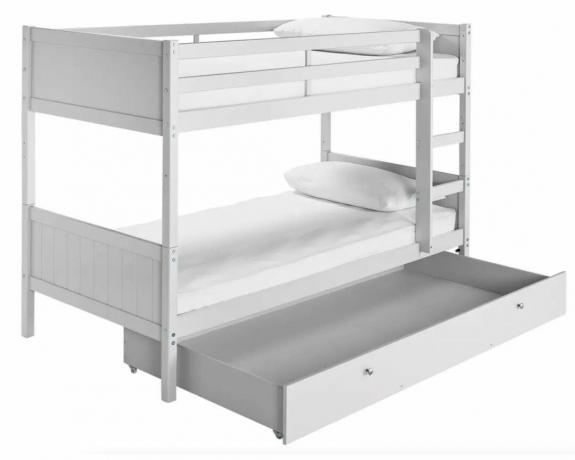 سرير بطابقين قابل للفصل مع وحدة تخزين من Argos Home