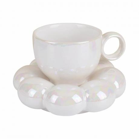 Tazza da caffè in ceramica Koythin in bianco