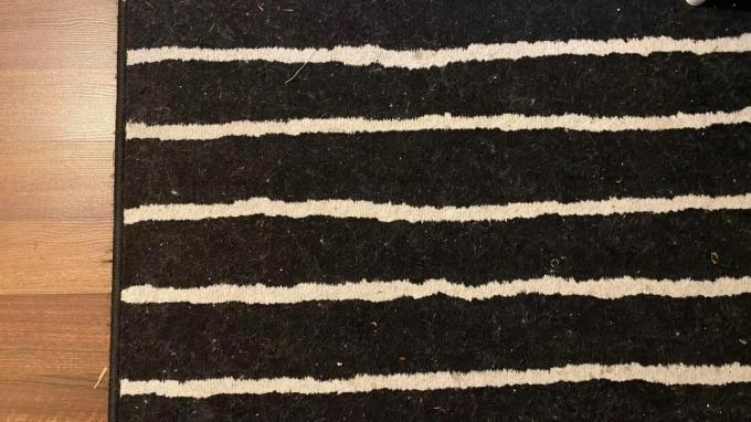 Le tapis rayé d'Annie, test du nettoyant multi-surfaces BISSELL