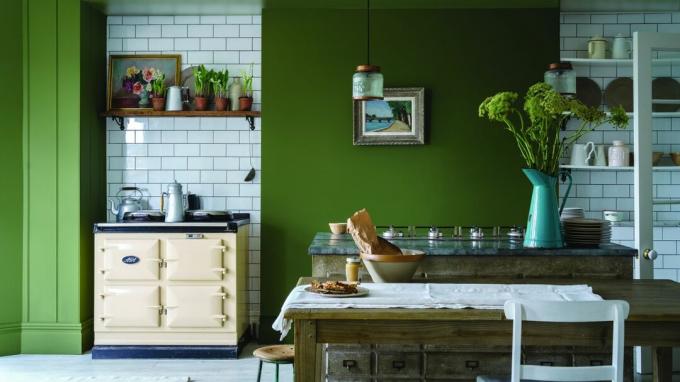 Yeşil mutfak Bancha boyası