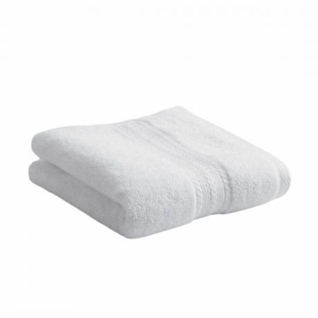 एक सफ़ेद हाथ का तौलिया