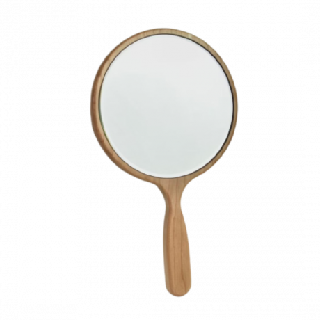 specchio portatile in legno