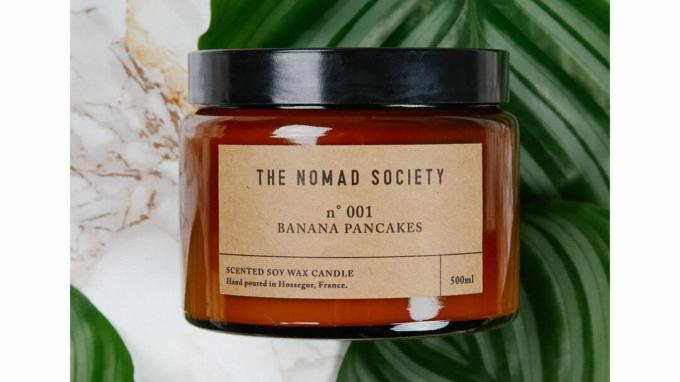 شمعة صويا معطرة من Nomad Society Banana Pancakes